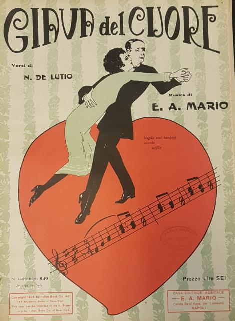 GIAVA DEL CUORE. Riduzione per Canto e Pianoforte. Versi di …