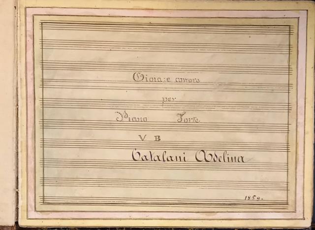 GIOIA E AMORE. Per Piano forte. Catalani Adelina.
