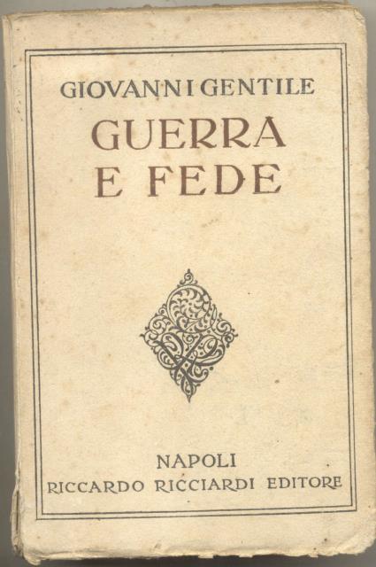 GUERRA E FEDE. Frammenti politici.