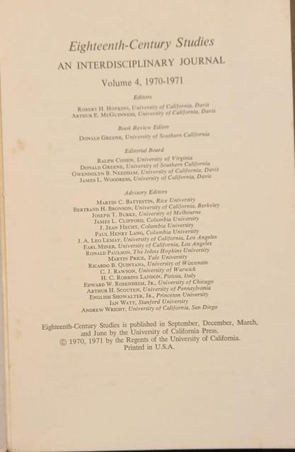 HENRY FIELDING AND THE BALLAD OPERA. Saggio contunuto nella rivista …