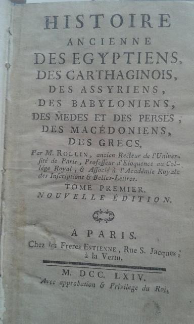 HISTOIRE ANCIENNE DES EGYPTIENS, DES CARTHAGINOIS, DES ASSYRIENS, DES BABYLONIENS, …