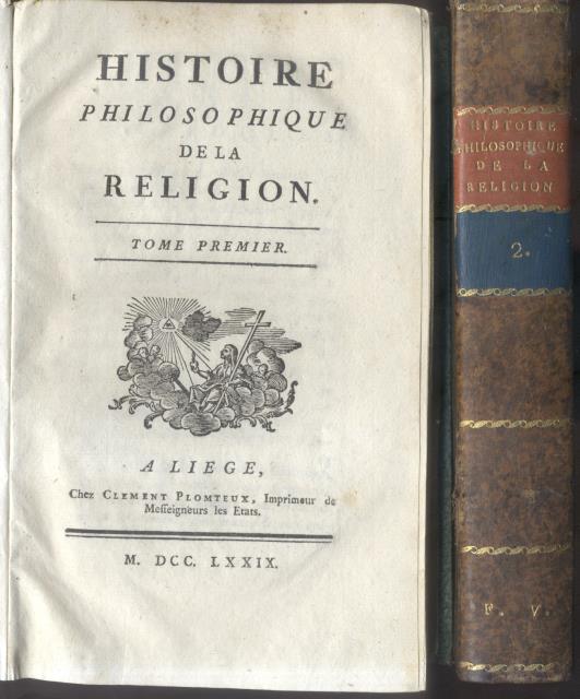 HISTOIRE PHILOSOPHIQUE DE LA RELIGION.