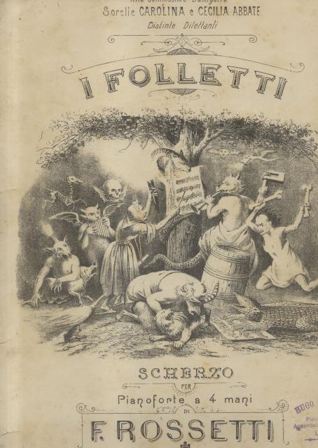 I FOLLETTI. Scherzo per Pianoforte a Quattro mani (Pl.n°10208).