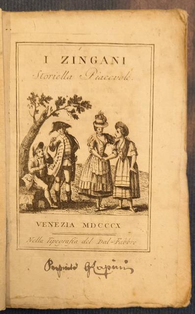 I ZINGANI. Storiella piacevole.