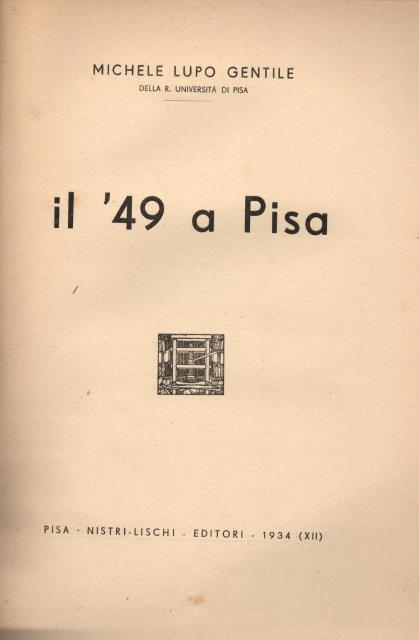 IL 1849 A PISA.