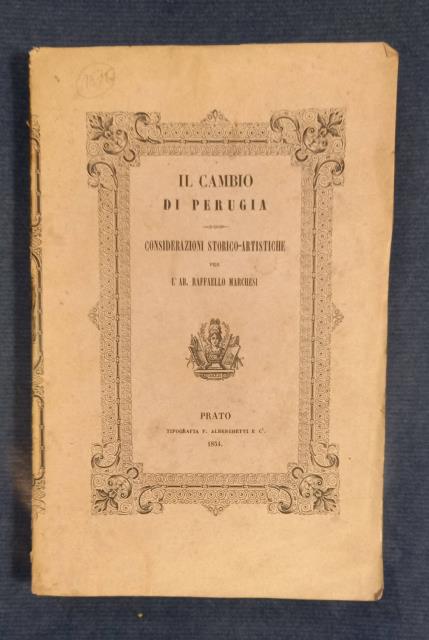 IL CAMBIO DI PERUGIA. Considerazioni storico-artistiche.