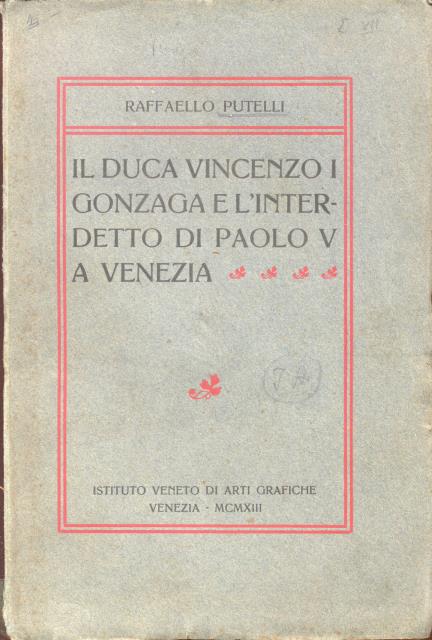 IL DUCA VINCENZO I GONZAGA E L'INTERDETTO DI PAOLO V …