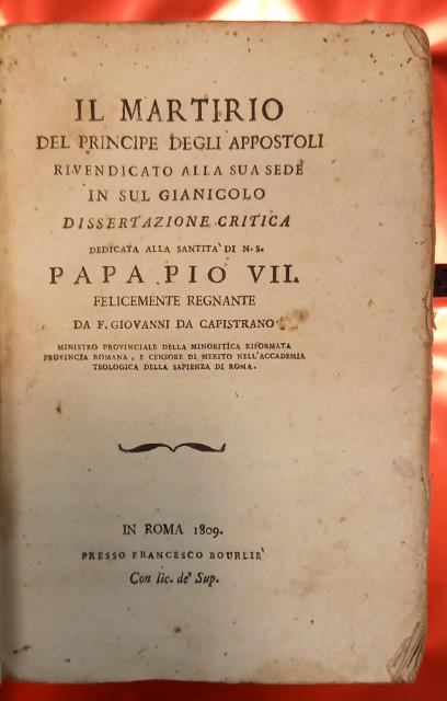 IL MARTIRIO DEL PRINCIPE DEGLI APPOSTOLI [SAN PIETRO] RIVENDICATO ALLA …