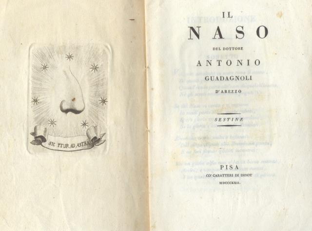 IL NASO. Sestine del Dottore Antonio Guadagnoli d'Arezzo.