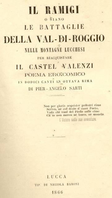 IL RAMIGI. O siano le Battaglie della Val di Roggio …
