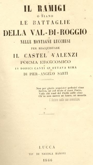 IL RAMIGI. O siano le Battaglie della Val di Roggio …