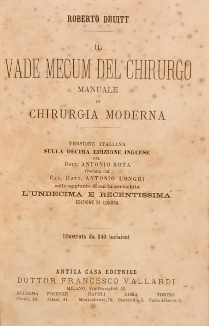 IL VADE MECUM DEL CHIRURGO. Manuale di Chirurgia moderna. Versione …