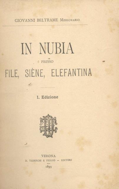 IN NUBIA PRESSO FILE, SIÈNE, ELEFANTINA.