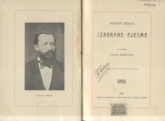 IZABRANE PJESME. S Uvodom Franje Markovica. Sa slikom pjesnikovom.