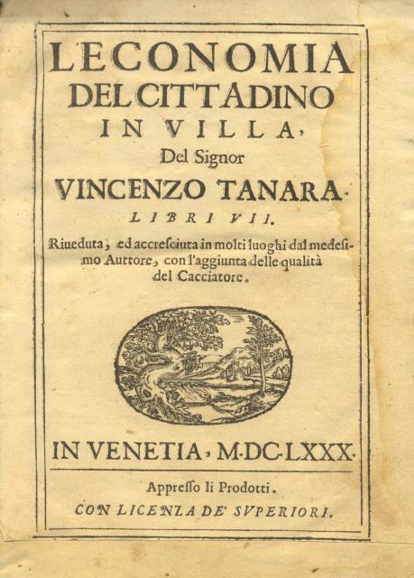 L'ECONOMIA DEL CITTADINO IN VILLA. Libri VII. Riveduta, ed accresciuta …