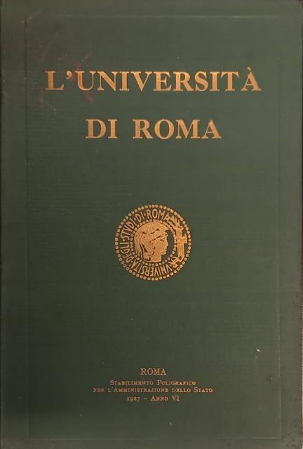 L'UNIVERSITÀ DI ROMA.