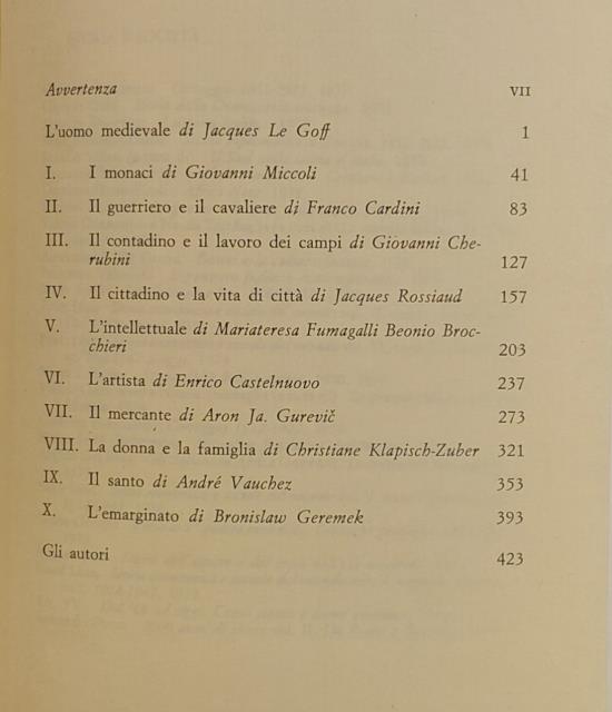 L'UOMO MEDIEVALE.