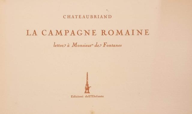 LA CAMPAGNE ROMAINE. Lettre à Monsieur de Fontanes.