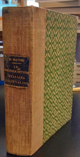 LA POLITICA ESTERA ITALIANA DAL 1871 AL 1914. Dispense per …