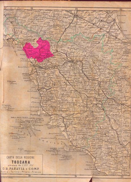 LE PROVINCIE D'ITALIA SOTTO L'ASPETTO GEOGRAFICO E STORICO. Regione Toscana: …