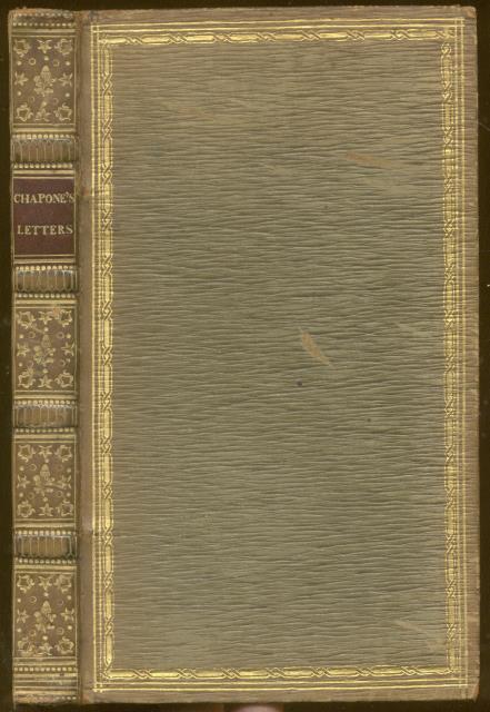 LETTERS ON THE IMPROVEMENT OF THE MIND. Addressed to a …