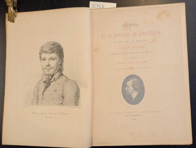 LETTRES DE P.J. DAVID D'ANGERS A SON AMI LE PEINTRE …