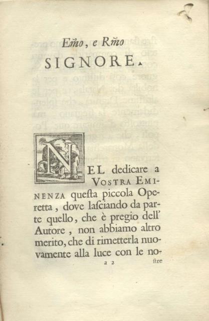 LEZIONI TRE SOPRA IL TREMOTO. Dedicate all'E.mo, e R.mo Principe …