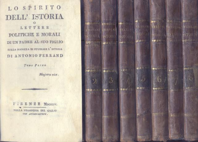 LO SPIRITO DELL'ISTORIA o LETTERE POLITICHE E MORALI DI UN …