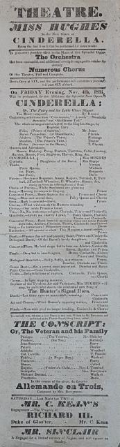 Locandina originale per una esecuzione di "Cenerentola" di Gioacchino Rossini …