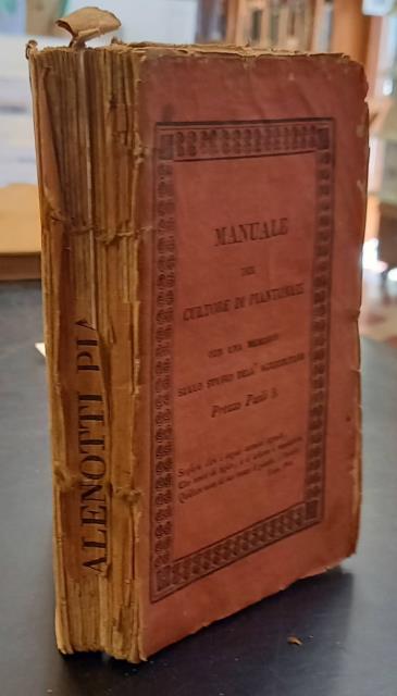 MANUALE DEL CULTORE DI PIANTONAIE.