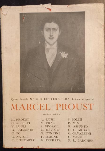 MARCEL PROUST. Fascicolo monotematico della rivista bimestrale "Letteratura", n°6, 1947, …