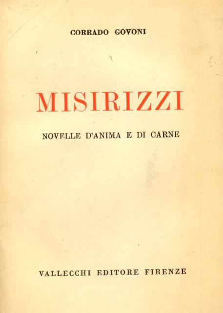 MISIRIZZI. Novelle d'anima e di carne.