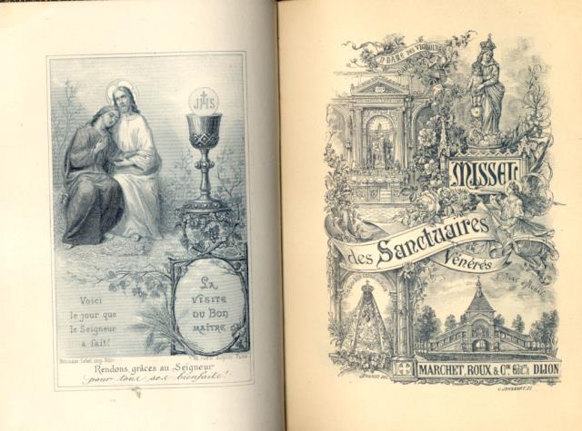MISSEL DE SANCTUAIRES VÉNÉRÉS. Dijon, Marchet, Roux et C.ie (Firmin-Didot), …