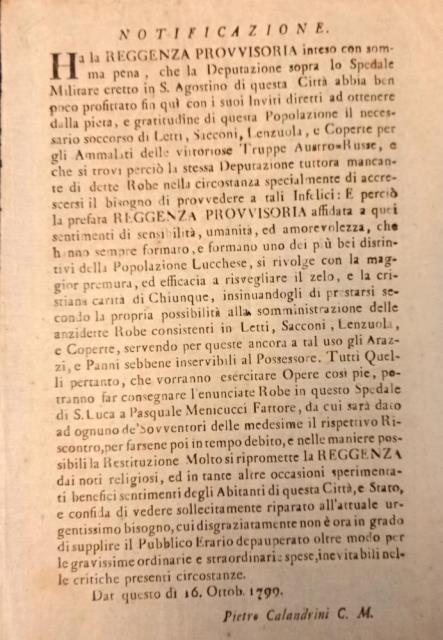 NOTIFICAZIONE UFFICIALE PER RICHIESTA LETTI, SACCONI, LENZUOLA E COPERTE PER …