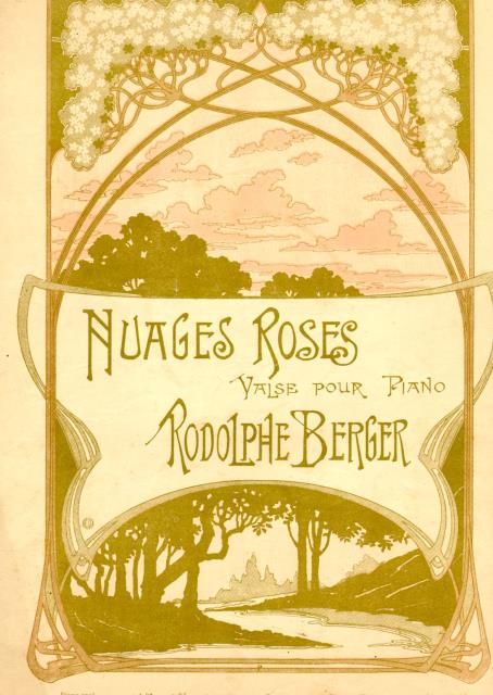 NUAGES ROSES. Valse Boston pour Piano. copyright 1900 (Pl.n°4470).