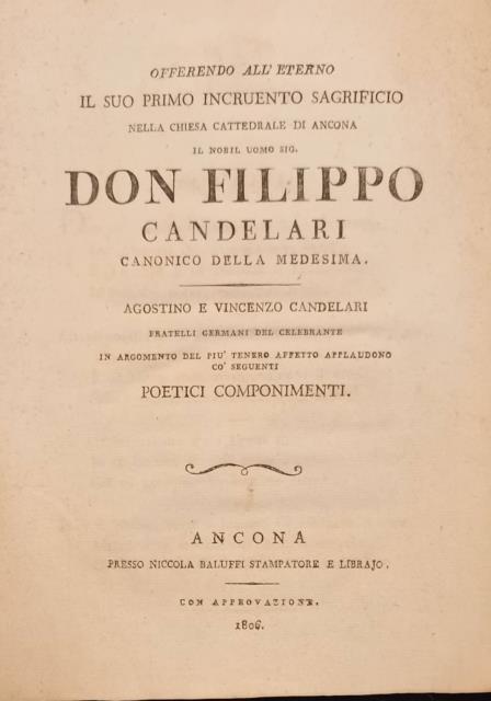 Offerendo all'eterno il suo primo incruento sagrificio nella chiesa cattedrale …