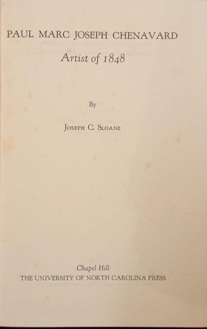 PAUL MARC JOSEPH CHENAVARD. Artist of 1848.