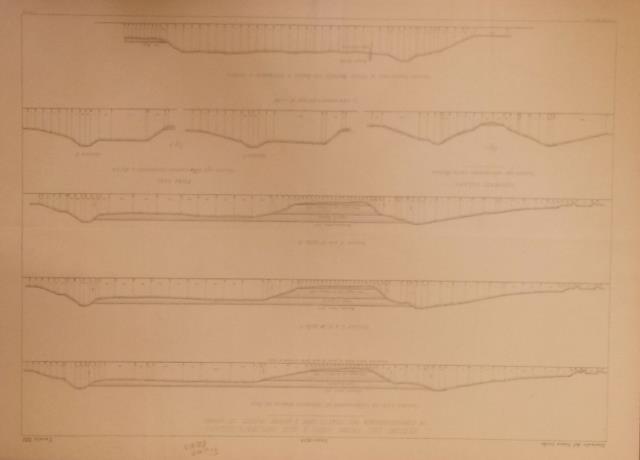 PLANIMETRIA COMPARATIVA DEL DELTA DEL RENO. Tre Tavole illustrative tratte …
