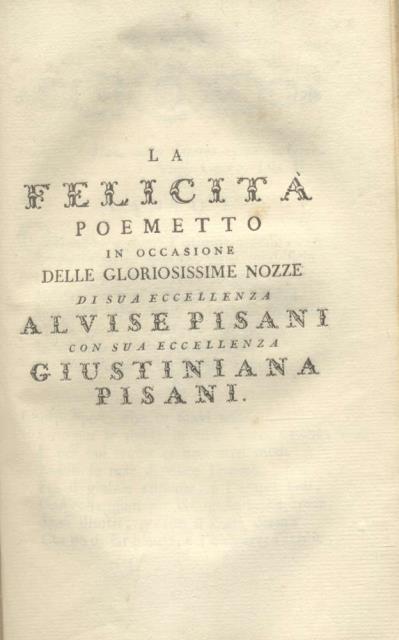 POESIE DI CLEMENTE BONDI. Dedicate alle loro Altezze Reali il …