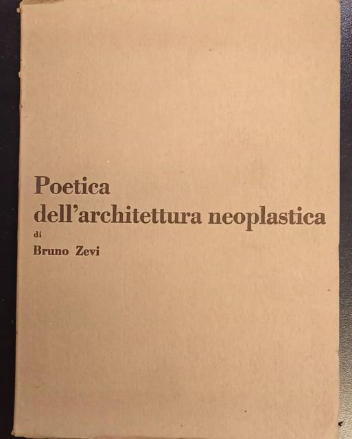 POETICA DELL'ARCHITETTURA NEO PLASTICA.