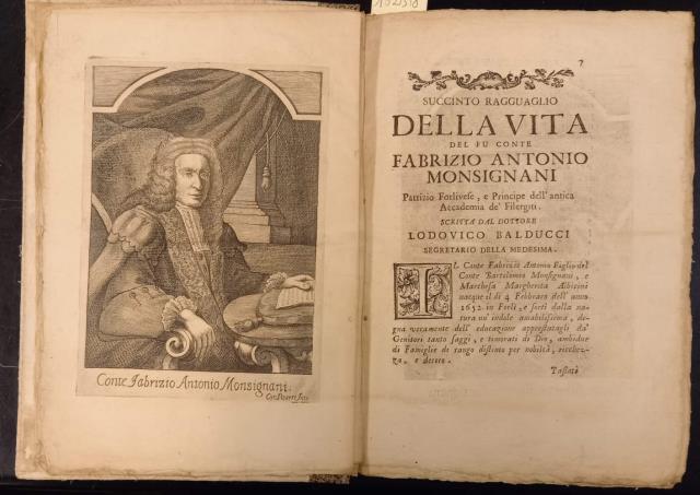 PROSE E RIME DEL CONTE FABRIZIO ANTONIO MONSIGNANI. Patrizio forlivese, …