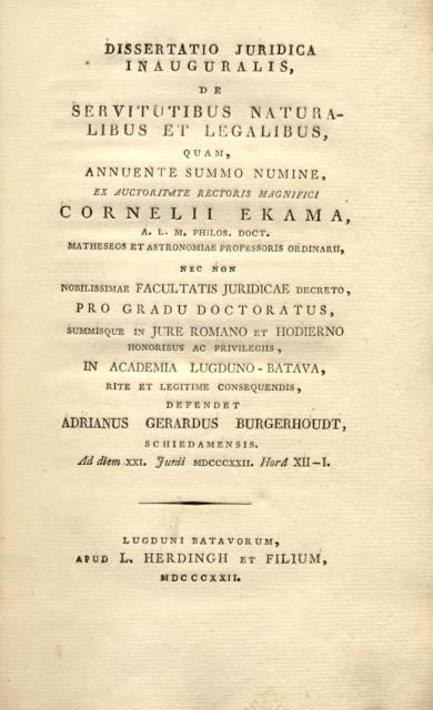Raccolta rilegata di dieci "Dissertatio juridicae inauguralis" presso Accademie e …
