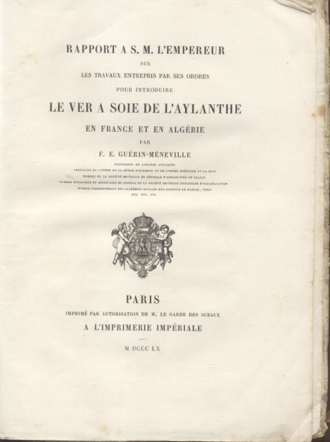 Rapport a S.M. L'empereur sur les travaux entrepris par ses …