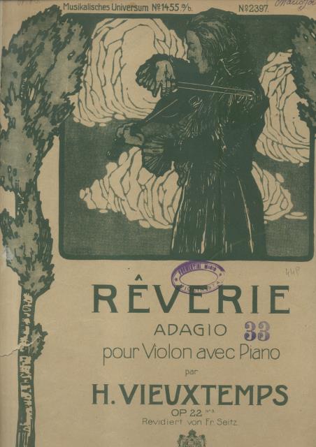 REVERIE. Adagio pour Violon avec Piano. Riduzione di Fr.Seitz (Op.22) …