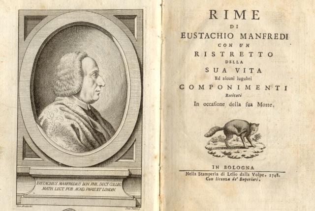 RIME DI EUSTACHIO MANFREDI. Con un ristretto della sua vita …
