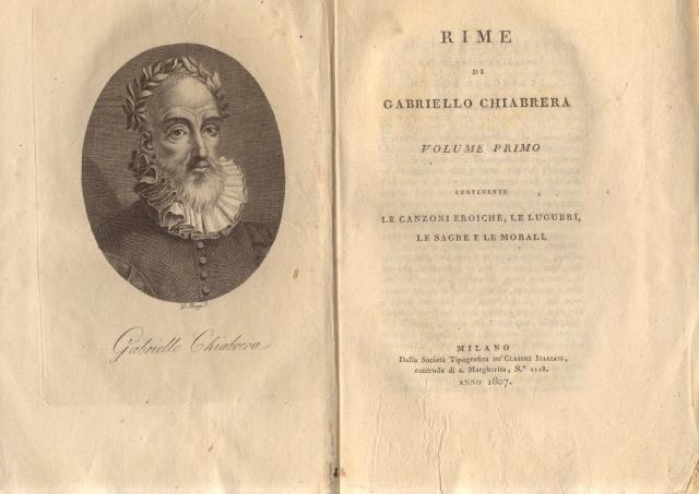 RIME. Volume primo contenente Le Canzoni eroiche, le lugubri, le …