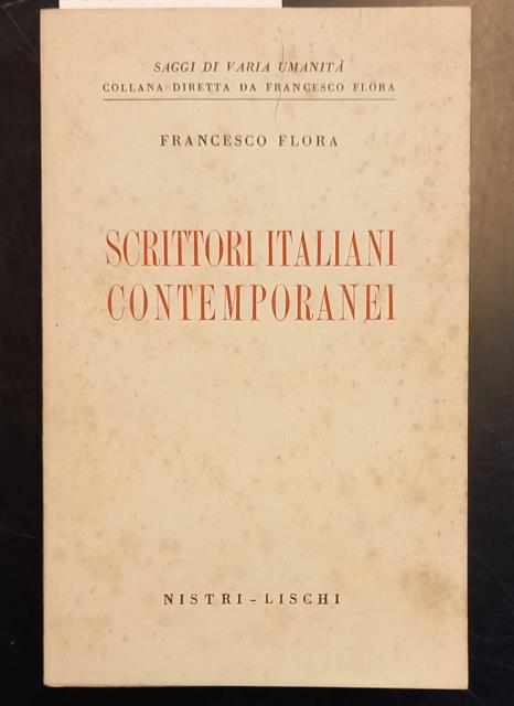 SCRITTORI ITALIANI CONTEMPORANEI.