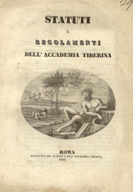 STATUTI E REGOLAMENTI DELL'ACCADEMIA TIBERINA.
