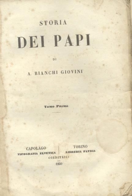 STORIA DEI PAPI. 1850-1857.