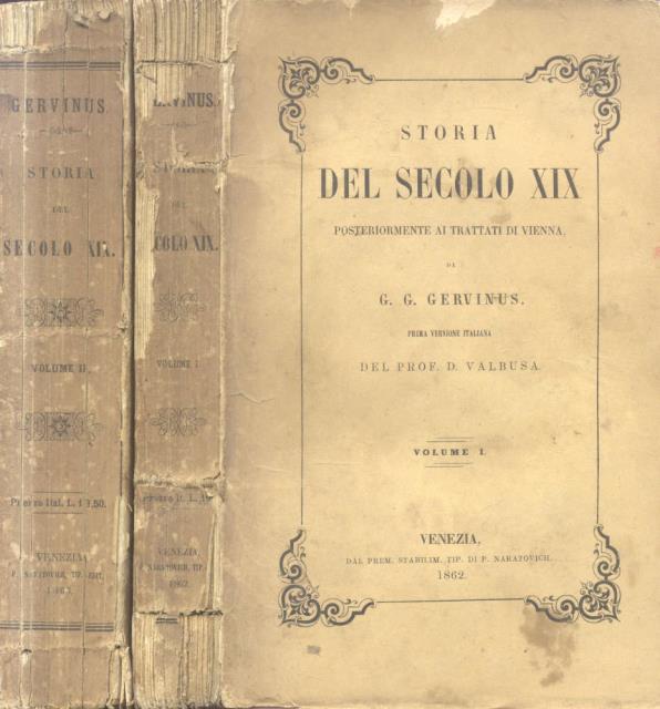 STORIA DEL SECOLO XIX POSTERIORMENTE AI TRATTATI DI VIENNA. Prina …